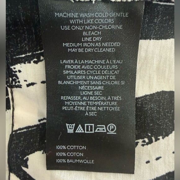 NWT Anthropologie Somerset Maxi Dress Heart Print Black White Poplin Medium - Picture 10 of 11